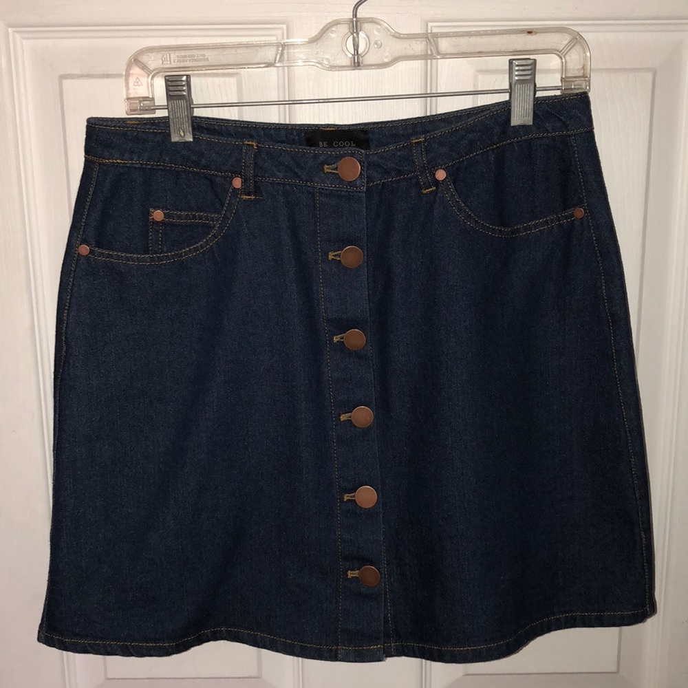 NRFB Button-down Denim Skirt
